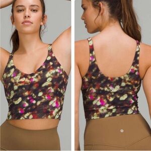 Lululemon Align Tank Top in Soft Focus Splatter Green Multi Sz 4